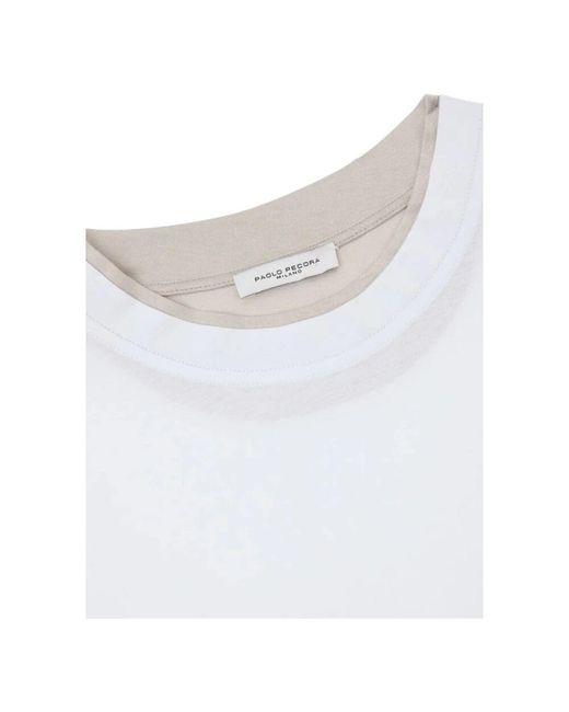 Paolo Pecora Weiße t-shirts und polos in White für Herren