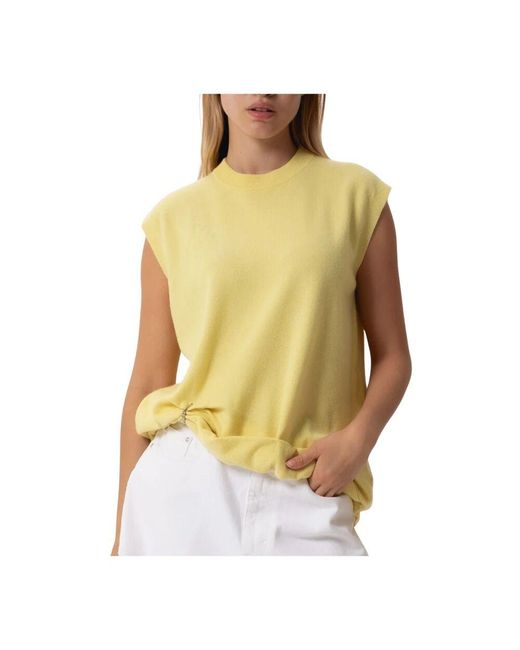 J.W. Anderson Yellow Rollkragenpullover mit ringdetail