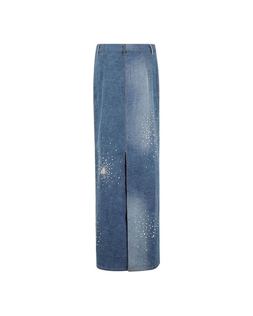 Denim Skirts Des Phemmes de color Blue