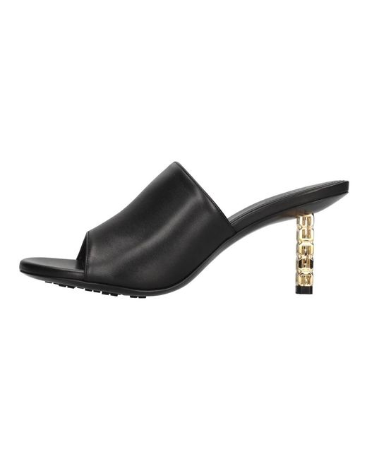 Givenchy Black G Cube Mules