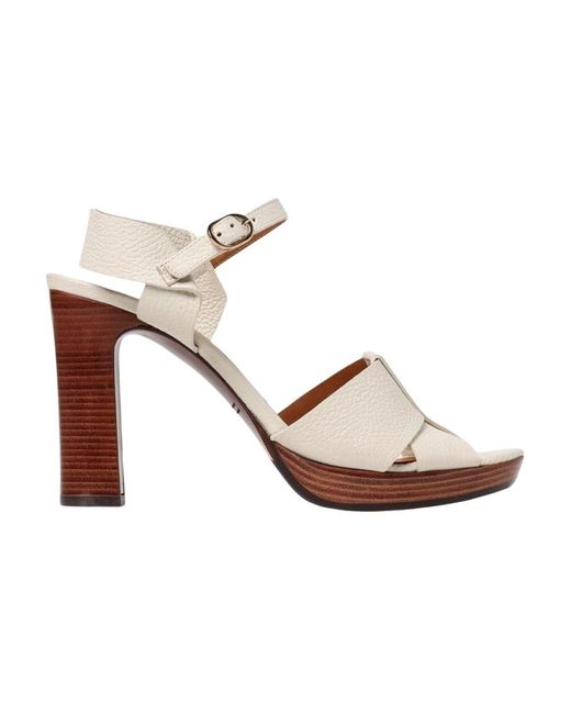 Chie Mihara Natural Elegante Leder High Heels Sandalen