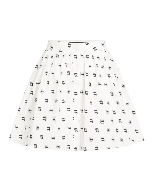 Short Skirts Karl Lagerfeld de color White
