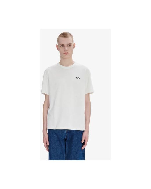 A.P.C. White T-Shirts for men