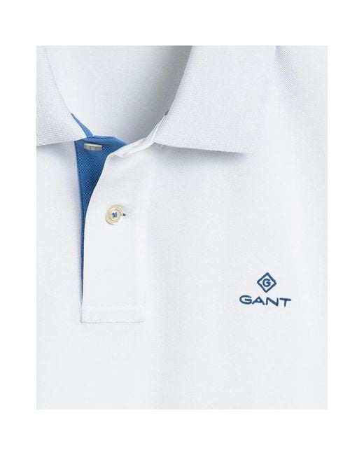 Gant White Polo Shirts for men