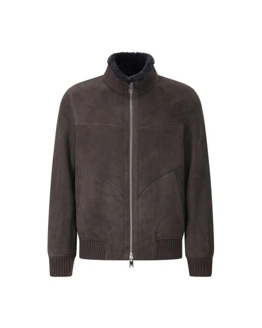 Arma Gray Leather Jackets for men
