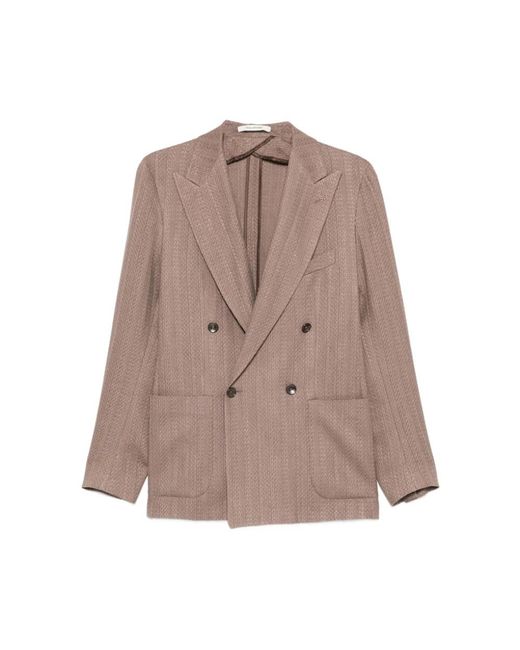 Tagliatore Brown Jacket for men
