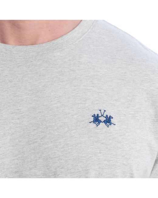 La Martina Gray T-Shirts for men