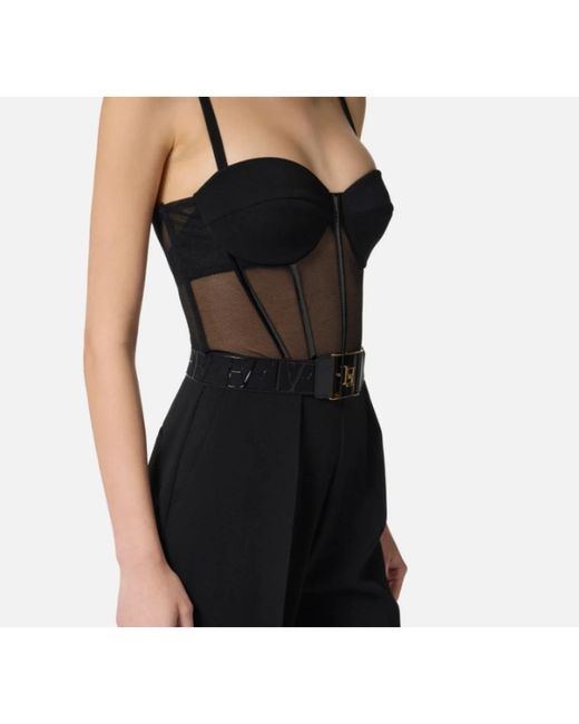 Jumpsuits Elisabetta Franchi de color Black