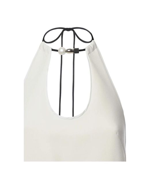 Pinko Short Dresses in het White