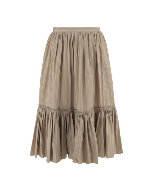 Jil Sander Natural Maxi Skirts