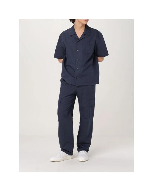 Colmar Blue Wide Trousers for men