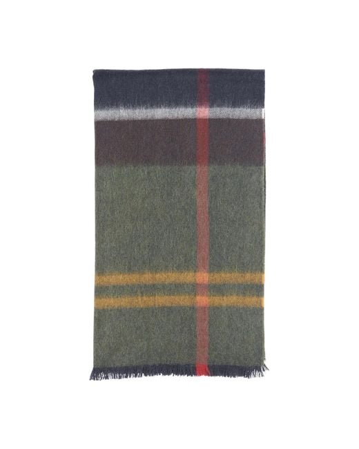Barbour Gray Winter Scarves
