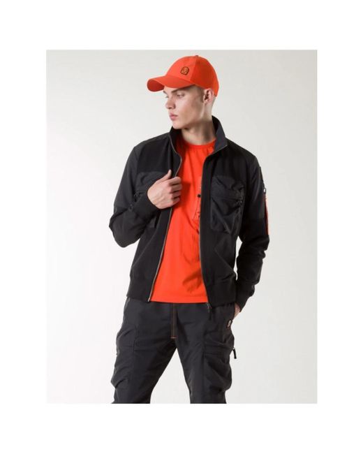 Parajumpers Jassen ,Zwart ,Katoen Zipper Sweatshirt Donald in het Black voor heren
