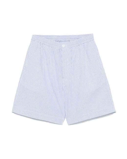 Aspesi Blaue Shorts Mit Elastischem Bund in Blue für Herren