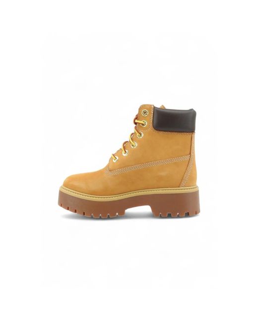 Timberland Natural Lace-Up Boots