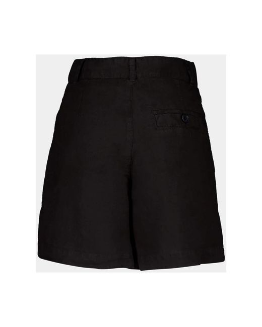 120% Lino Short Shorts in het Black