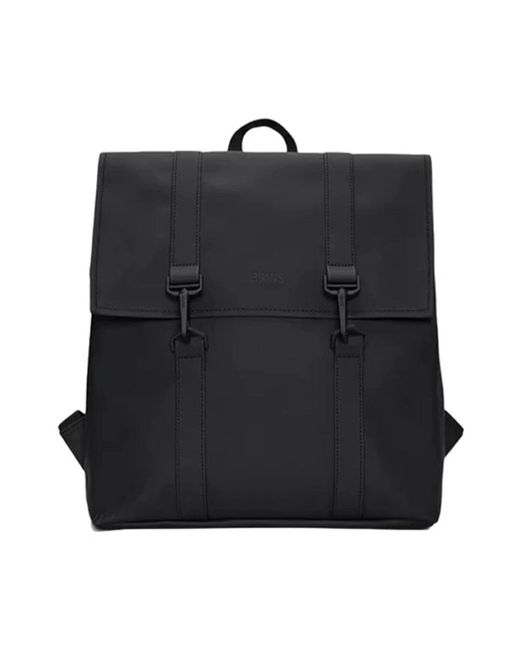 Rains Black Backpacks