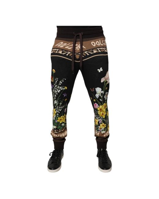 Dolce & Gabbana Black Sweatpants for men