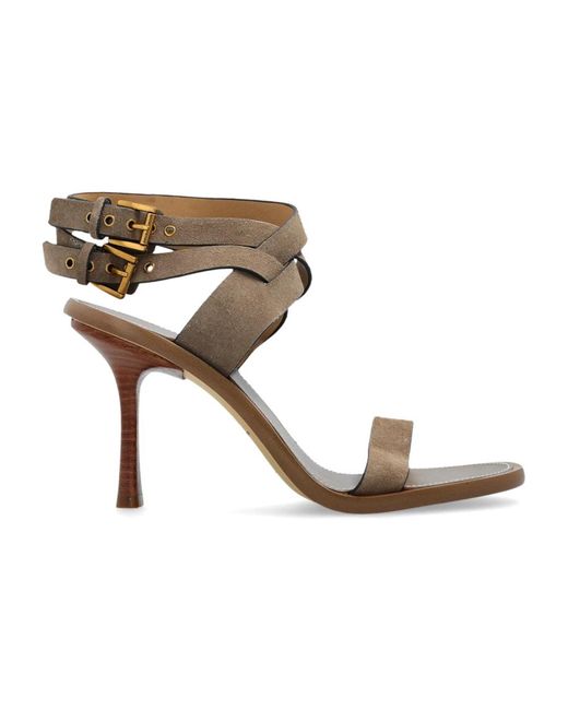 Michael Kors Metallic High Heel Sandals