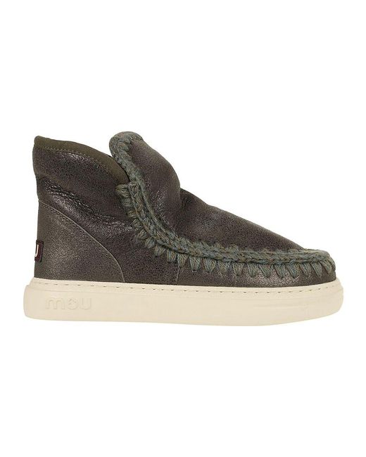 Mou Gray Mutiger metallic schwarzer oliv sneaker