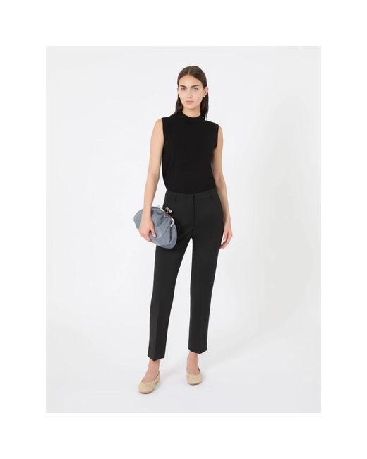 Weekend by Maxmara Black Straight Trousers