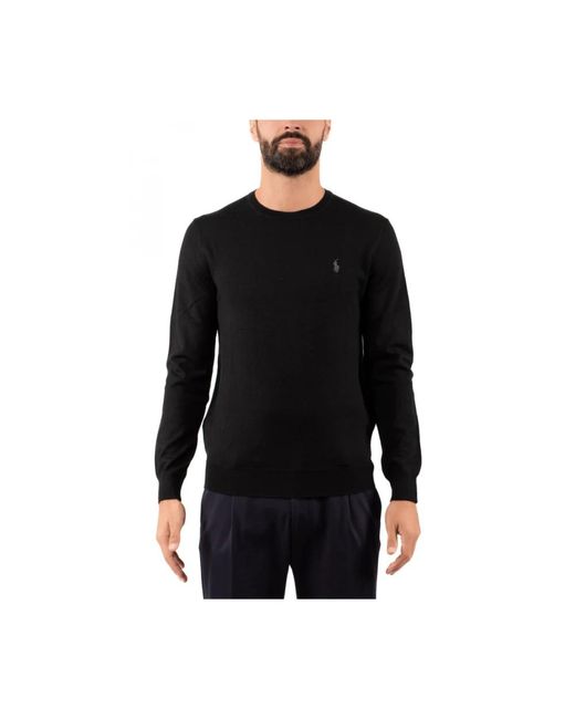 Ralph Lauren Rundhals-Strickshirt in Black für Herren
