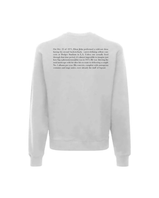 Sweatshirts Throwback. de hombre de color Gray