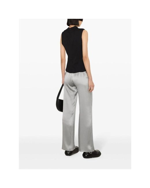 Antonelli White Wide Trousers