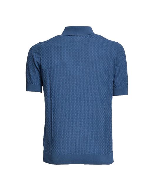 FILIPPO DE LAURENTIIS Blue Polo Shirts for men