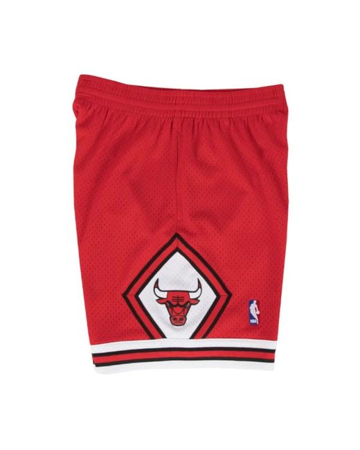 Mitchell & Ness Red Casual Shorts for men
