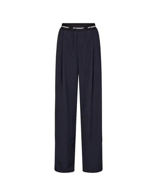 co'couture Blue Straight Trousers