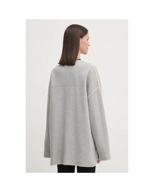 Ouí Patch Pocket Cardigan in het Gray