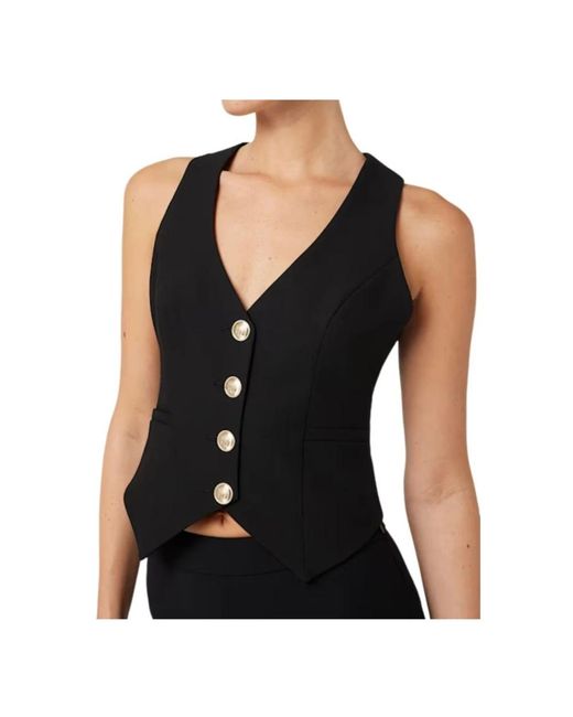 Guess Black Schwarze Gilets Jacken Von Marciano