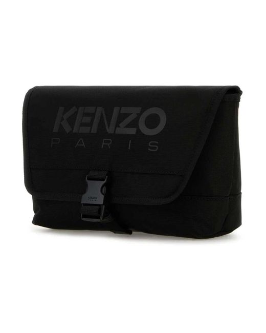 KENZO Schwarze Canvas-Gürteltasche in Black für Herren