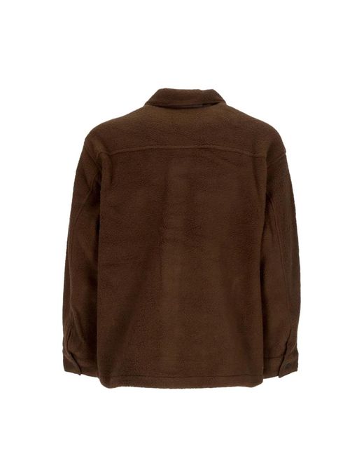 Obey Jassen ,Bruin ,Polyester Gewatteerd Shirt Jack Java Bruin in het Brown voor heren
