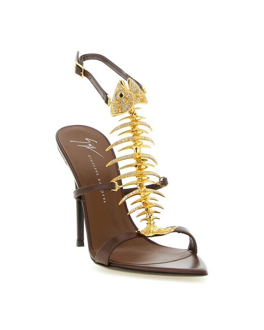Giuseppe Zanotti Metallic High Heel Sandals