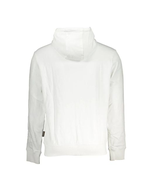 Napapijri White Hoodies for men