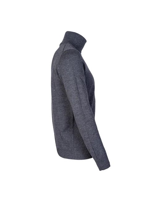 Kangra Truien & Vesten ,Grijs ,Wol Turtleneck Trui. Lichtgewicht Wol, Zijde, Kasjmier. Gemaakt in het Blue voor heren