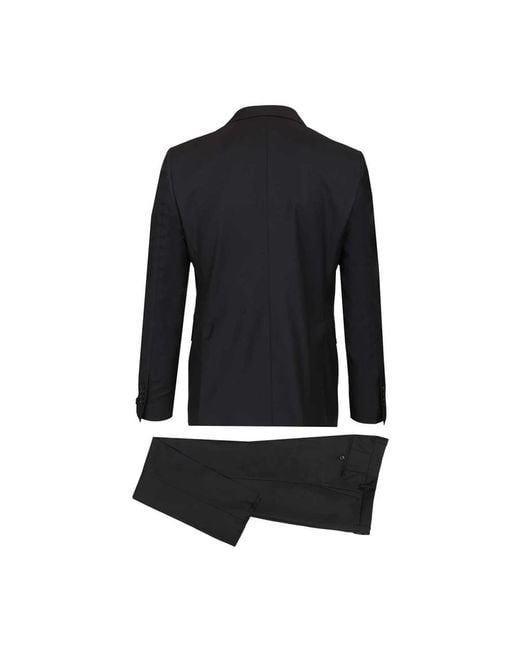 Tagliatore Black Single Breasted Suits for men