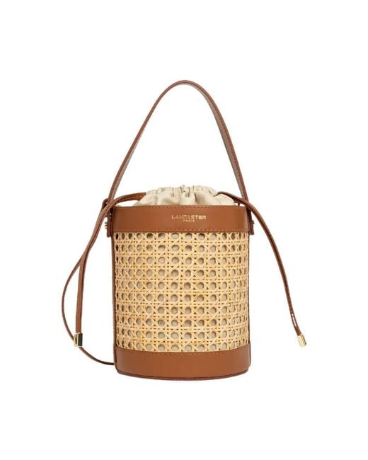 Lancaster Brown Bucket Bags