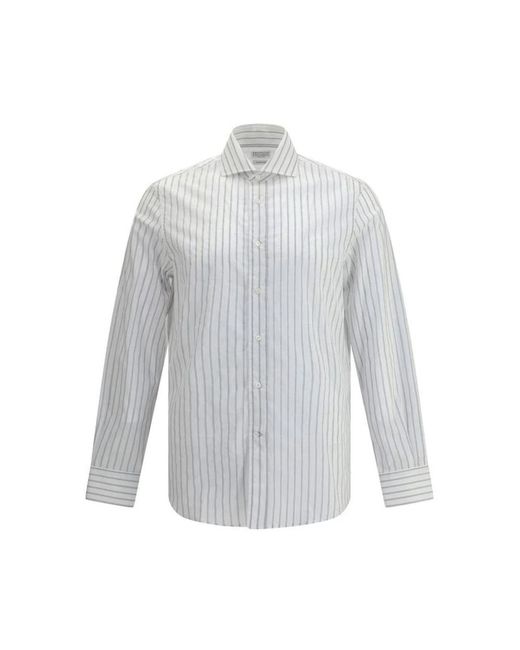 Casual Shirts Brunello Cucinelli pour homme en coloris White
