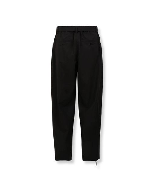 Sacai Black Cropped Trousers for men