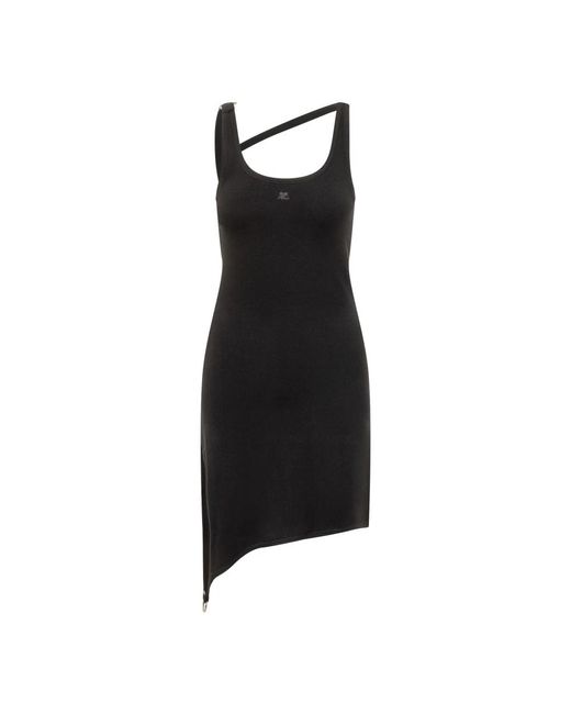 Courreges Black Short Dresses