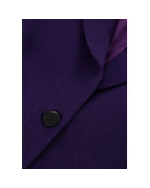 Jansen Amsterdam Blue Lila Gewebter Blazer Mit Langen Ärmeln
