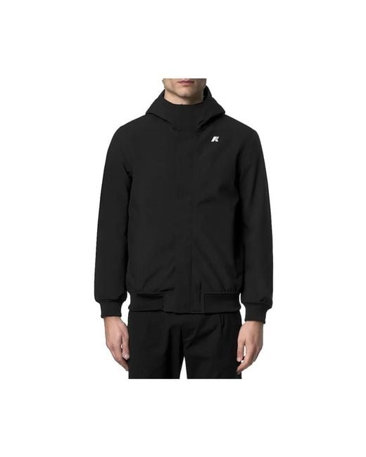 K-Way Black Rain Jackets for men