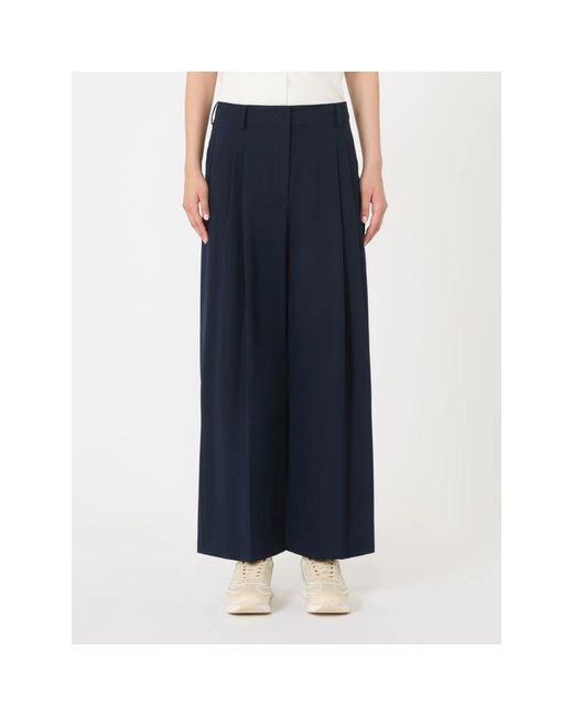 Weekend by Maxmara Blue Wide Trousers