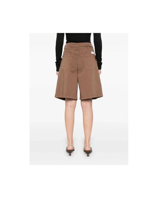 Nine:inthe:morning Brown Long Shorts