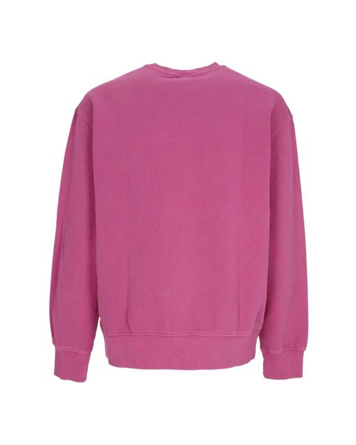 Element Hoodies & Sweatvesten ,Roze ,Katoen Lichtgewicht Crewneck Sweatshirt Diep Orchidee in het Pink voor heren