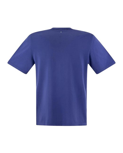 Premiata Heißgefärbtes baumwoll-t-shirt mit siebdruck in Blue für Herren