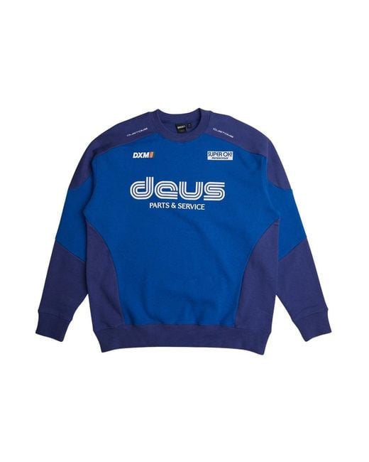 Deus Ex Machina Blue Sweatshirts for men